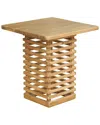 Lr Home Contemporary Side Table In Brown