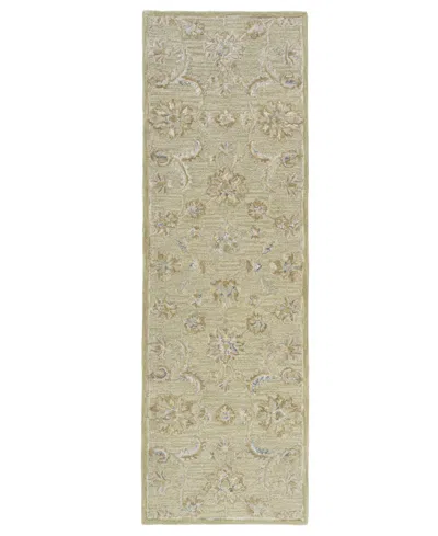 Lr Home Dahlia 2'6"x8' Runner Area Rug In Moss,beige