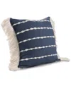Lr Home Dahlia Striped Throw Pillow In Navy
