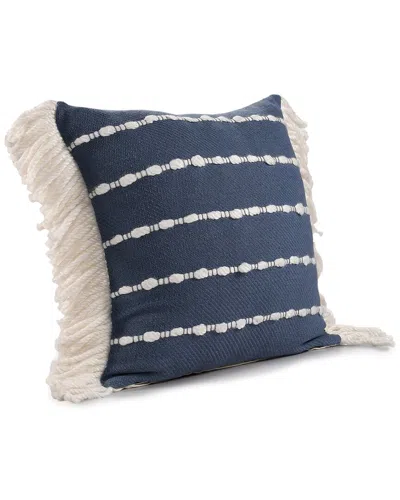 Lr Home Dahlia Striped Throw Pillow In Navy