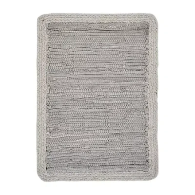Lr Home Daisy Woven Table Runner In Gray