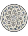 Lr Home Daisy Ely Floral Hand Tufted Indoor Round Area Rug In Blue
