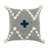 Lr Home Dan Geometric Square Throw Pillow In Gray