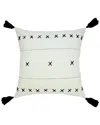 Lr Home Daniela Bohemian Basics Geometric Embroidered Throw Pillow In White