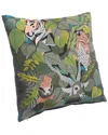 Lr Home Daniela Jungle Scene Multicolored Throw Pillow In Green