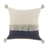Lr Home Danny Textured Square Throw Pillow In Blue