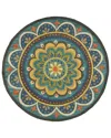 Lr Home Dazzle Wool Rug In Blue