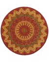 Lr Home Dazzle Wool Rug In Rust