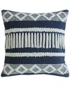 Lr Home Diamond Stripe Textured Throw Pillow In Blue
