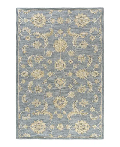 Lr Home Dreamscape Dream-82437 Area Rug, 7'9 X 9'9 In Stone/blue
