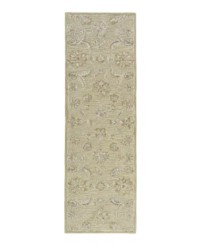 Lr Home Dreamscape Dream-82437 Runner Area Rug, 2'6 X 8' In Tea/green