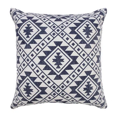 Lr Home Dutt Geometric Square Throw Pillow In White