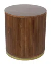 Lr Home Eames Side Table With Hidden Storage In Brown