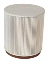 Lr Home Eames Side Table With Hidden Storage In White