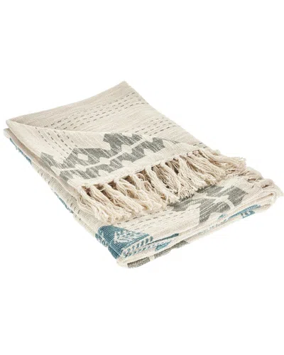 Lr Home Elephant Crossing Throw Blanket In Blue