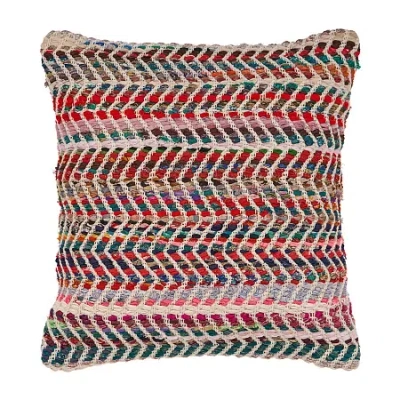 Lr Home Elie Geometric Square Throw Pillow In Multi