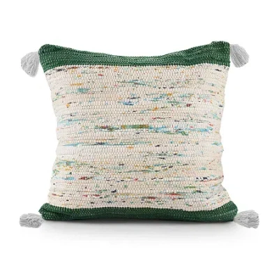 Lr Home Elise Abstract Square Throw Pillow In Green