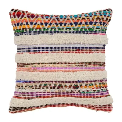 Lr Home Eltoge Stripe Square Throw Pillow In Multi