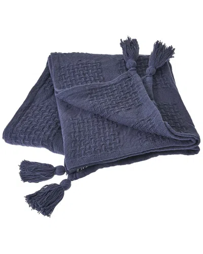 Lr Home Entrancing Indigo Throw Blanket
