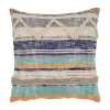Lr Home Erica Stripe Square Throw Pillow In Blue