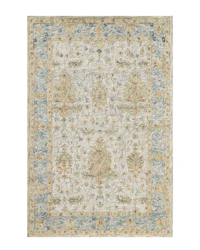 LR HOME LR HOME EVELINE CLASSIC DISTRESSED FLORAL WOOL AREA RUG