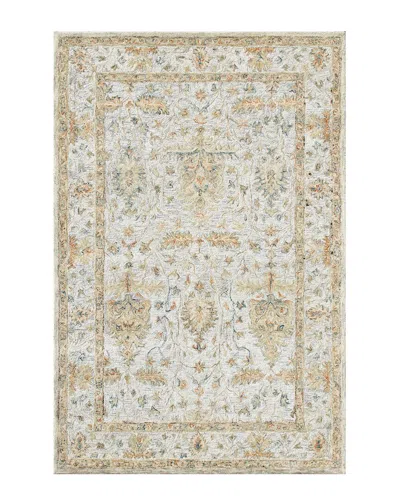 Lr Home Eveline Classic Distressed Floral Wool Area Rug In Brown