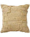 Lr Home Farmhouse Trellis Hand-woven Throw Pillow 22 X 22 In Brown