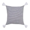 Lr Home Finn Stripe Square Throw Pillow In Black