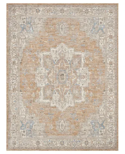 Lr Home Garza Vio-125 4' X 6' Area Rug In Rust,ivory