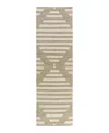 Lr Home Geoblend Geobl-82517 Runner Area Rug, 2'6 X 8' In Natural/ivory