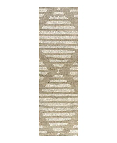 Lr Home Geoblend Geobl-82517 Runner Area Rug, 2'6 X 8' In Natural/ivory