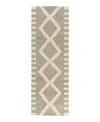 Lr Home Geoblend Geobl-82522 Runner Area Rug, 2'6 X 8' In Beige/natural