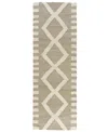 Lr Home Geoblend Geobl-82522 Runner Area Rug, 2'6 X 8' In Tan,ivory