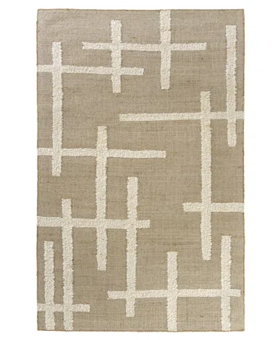 Lr Home Gigi 7'9"x9'9" Area Rug In Tan,ivory