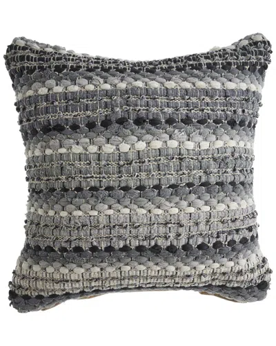 Lr Home Grayscale Weave Throw Pillow In Black