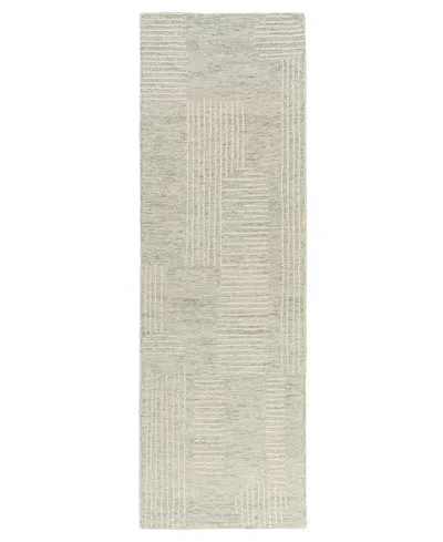 Lr Home Hadley 2'6"x8' Runner Area Rug In Teal,ivory
