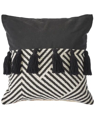 Lr Home Hailey Chevron Throw Pillow In Black