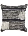 Lr Home Hailey Fringe Metallic Throw Pillow In Black