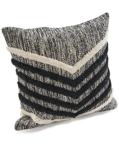 Lr Home Hailey Pinstripe Throw Pillow In Black