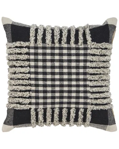 Lr Home Hailey Plaid Throw Pillow In Black