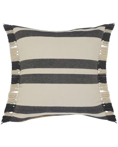Lr Home Hailey Striped Throw Pillow With Fringe In Multi
