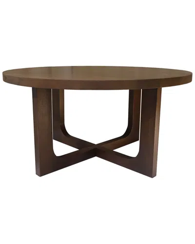 Lr Home Halcyon Modern Minimalist Handmade Coffee Table In Brown