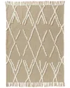 Lr Home Hand-woven Throw Blanket 50 X 60 In Neutral