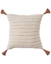 Lr Home Hand-woven Throw Pillow 20 X 20 In Neutral