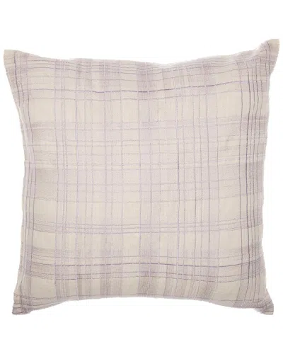 Lr Home Hand-woven Throw Pillow 24 X 24 In Pink