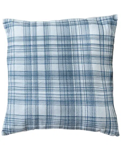 Lr Home Hand-woven Throw Pillow 20 X 20 In Blue