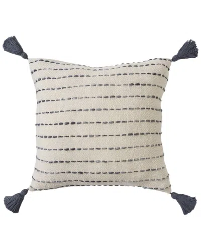 Lr Home Hand-woven Throw Pillow 20 X 20 In Neutral