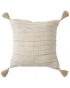Lr Home Hand-woven Throw Pillow 20 X 20 In Neutral