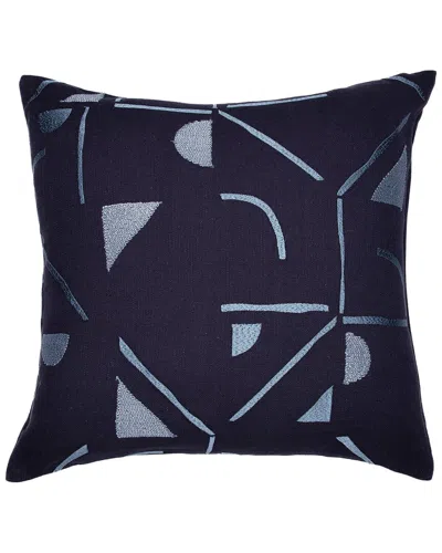 Lr Home Hand-woven Throw Pillow 20 X 20 In Blue