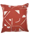Lr Home Hand-woven Throw Pillow 24 X 24 In Red